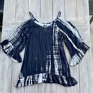 Tie Dye Off-the-Shoulder Dress